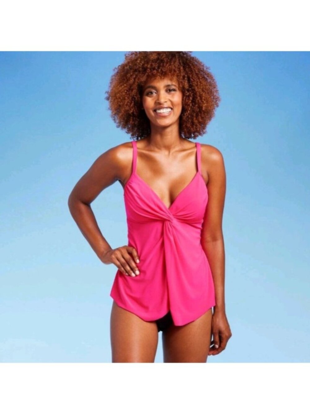 Aqua Green Women's One Piece Swimsuit Swimwear UPF 50+ Pink L Draped